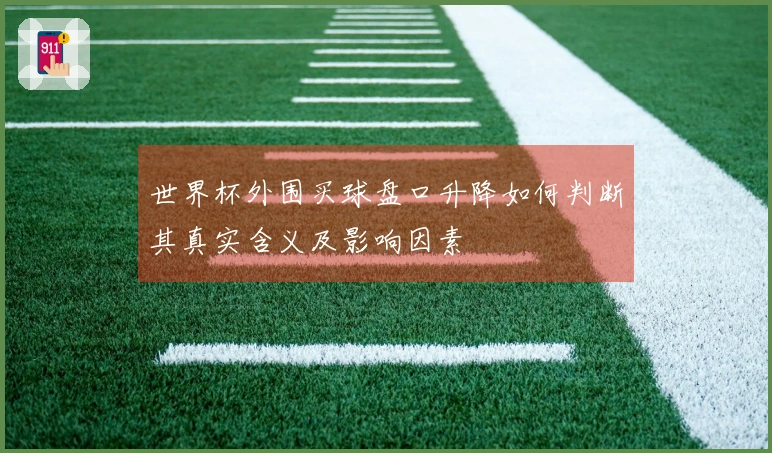 世界杯外围买球盘口升降如何判断其真实含义及影响因素